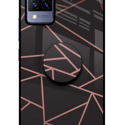Geometric Pattern Vivo V21 Pop Case by Casekaro
