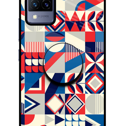 Colorful Pattern Vivo V21 Pop Case by Casekaro