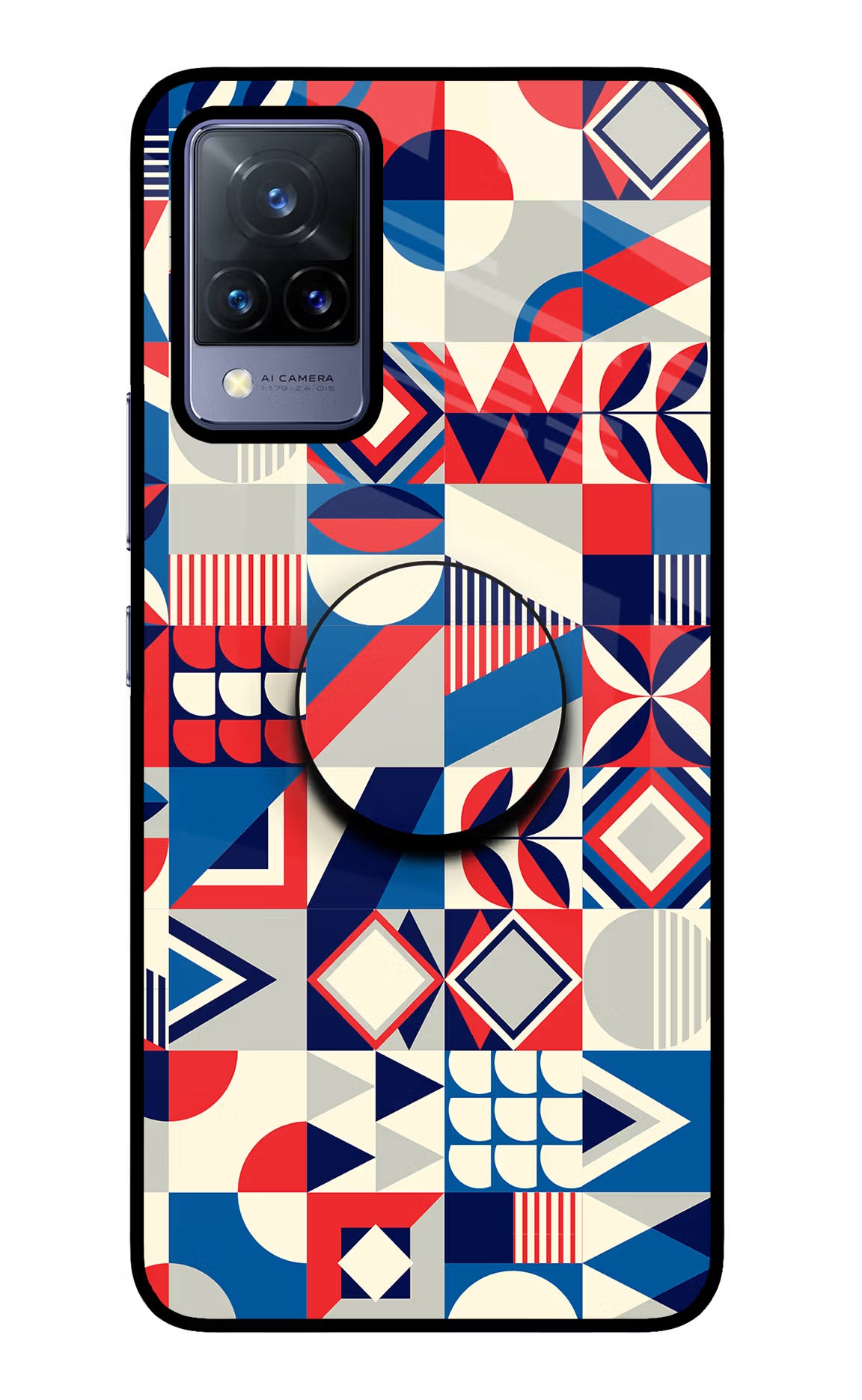 Colorful Pattern Vivo V21 Pop Case by Casekaro