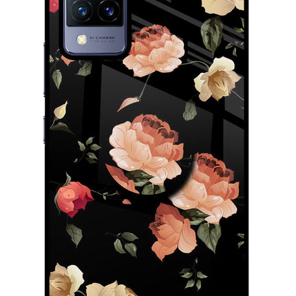 Flowers Vivo V21 Pop Case by Casekaro