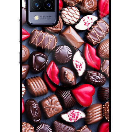 Chocolates Vivo V21 Pop Case by Casekaro