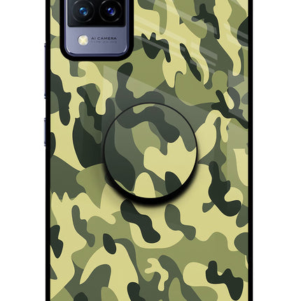 Camouflage Vivo V21 Pop Case by Casekaro