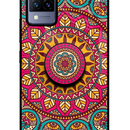 Mandala Vivo V21 Pop Case by Casekaro