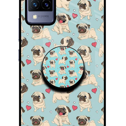 Pug Dog Vivo V21 Pop Case by Casekaro