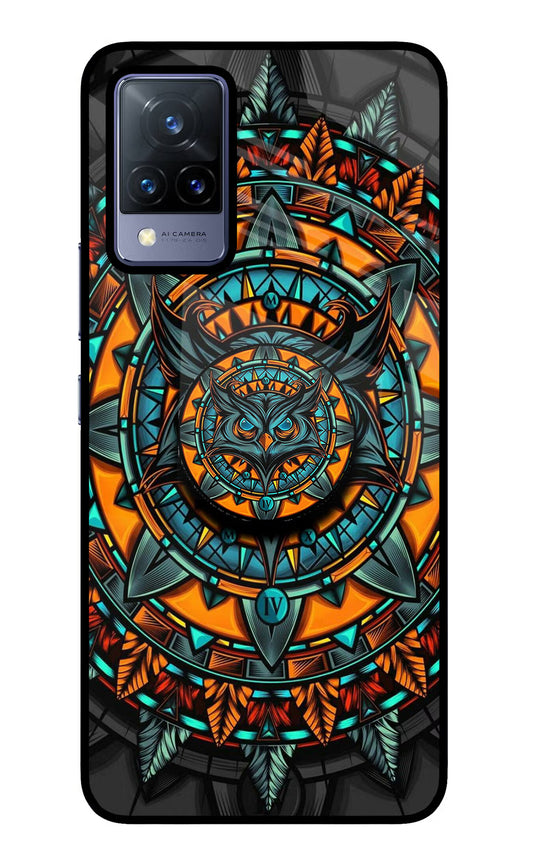 Angry Owl Vivo V21 Glass Case