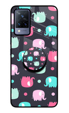 Baby Elephants Vivo V21 Pop Case by Casekaro