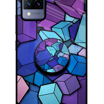 Cubic Abstract Vivo V21 Pop Case by Casekaro