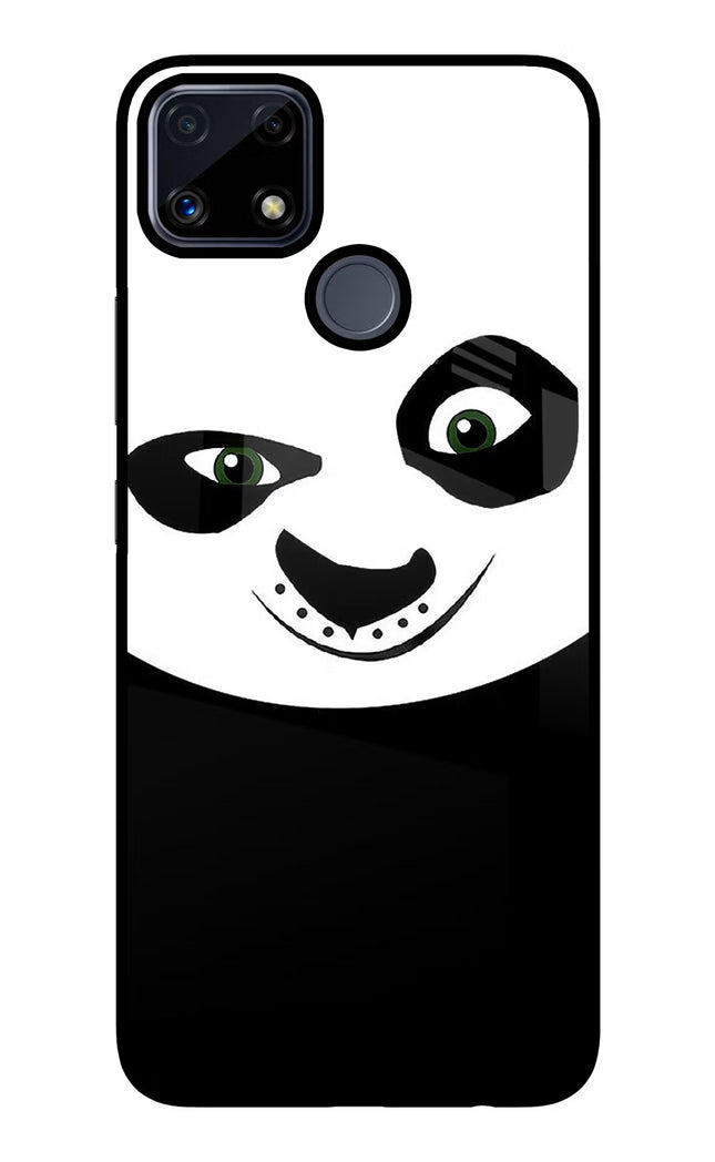 Panda Realme C25/C25s Glass Case Back Cover by Casekaro