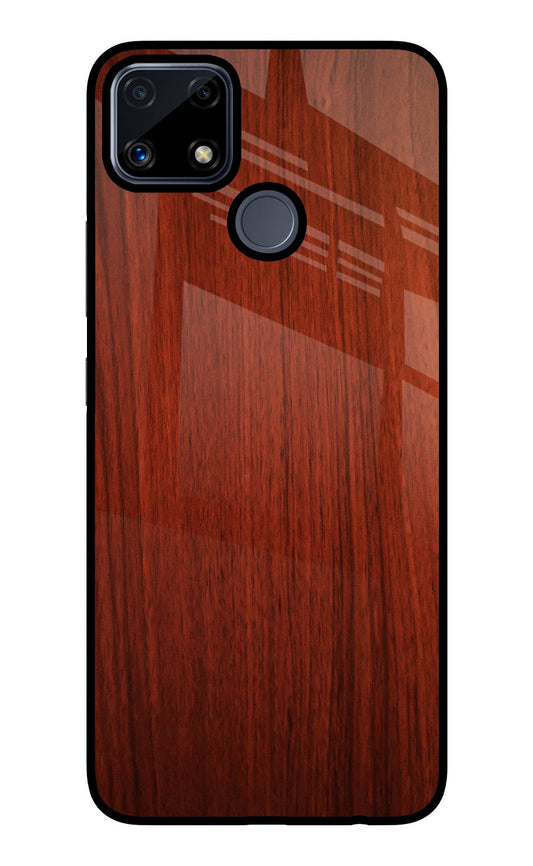 Wooden Plain Pattern Realme C25/C25s Glass Case
