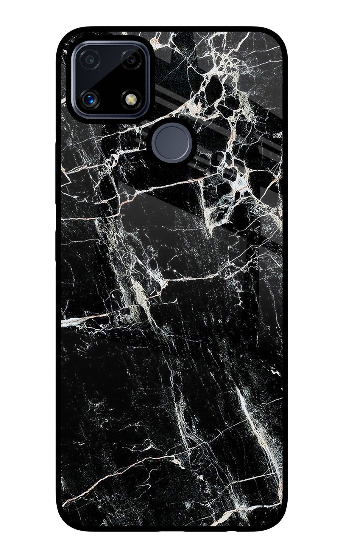 Black Marble Texture Realme C25/C25s Back Cover