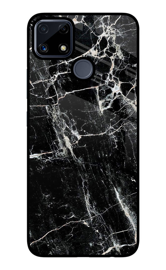 Black Marble Texture Realme C25/C25s Glass Case