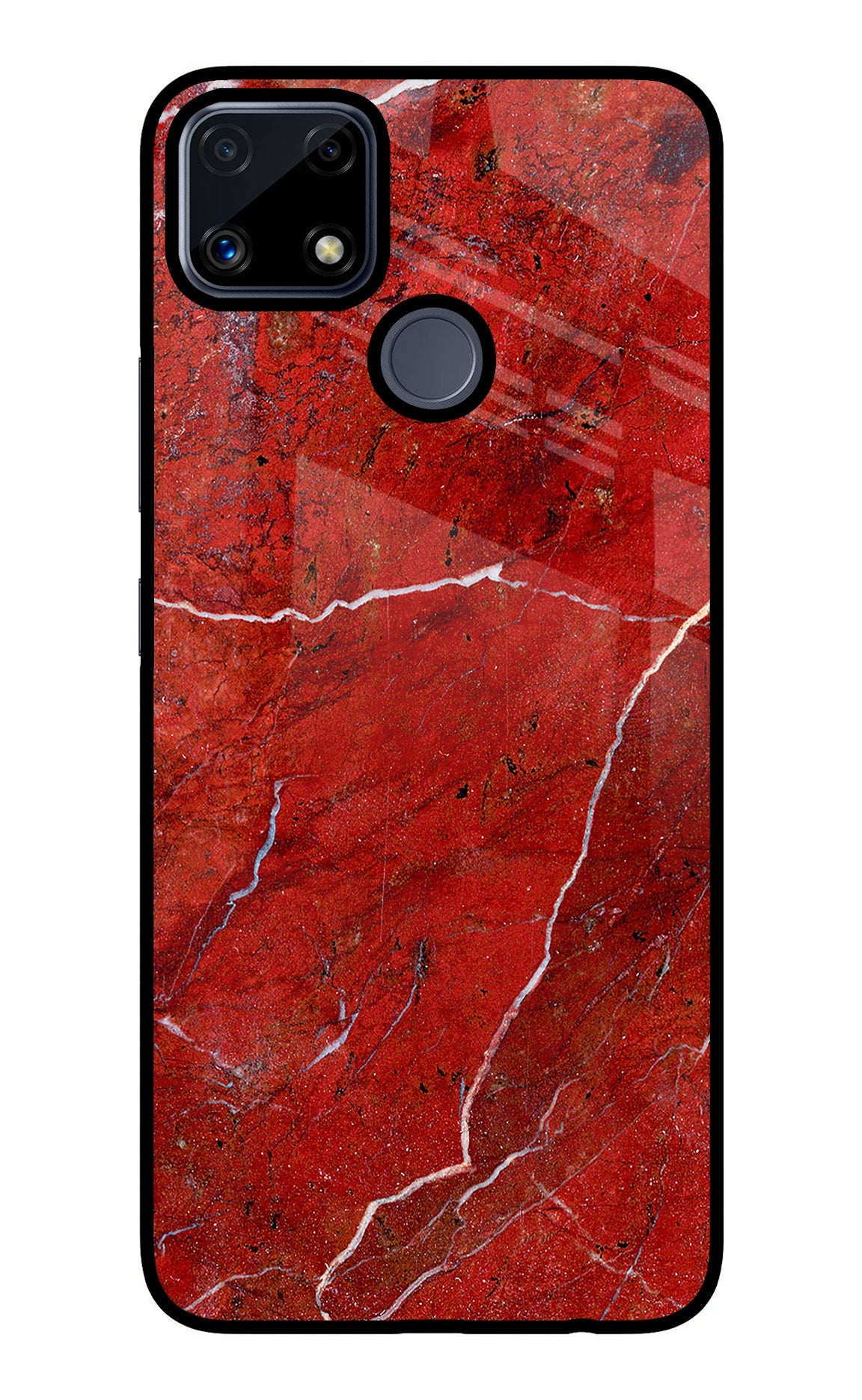 Red Marble Design Realme C25/C25s Glass Case