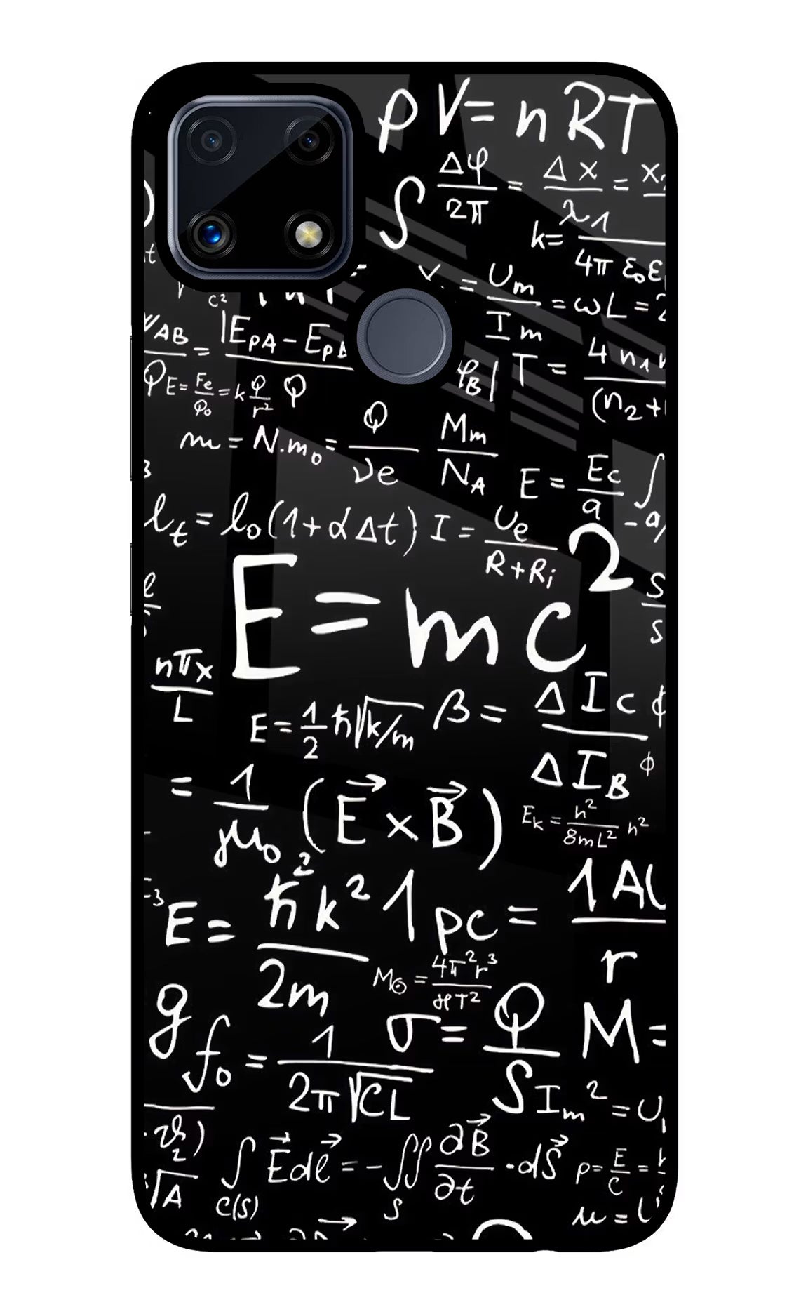 Physics Formula Realme C25/C25s Glass Case Back Cover by Casekaro