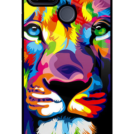 Lion Realme C25/C25s Glass Case