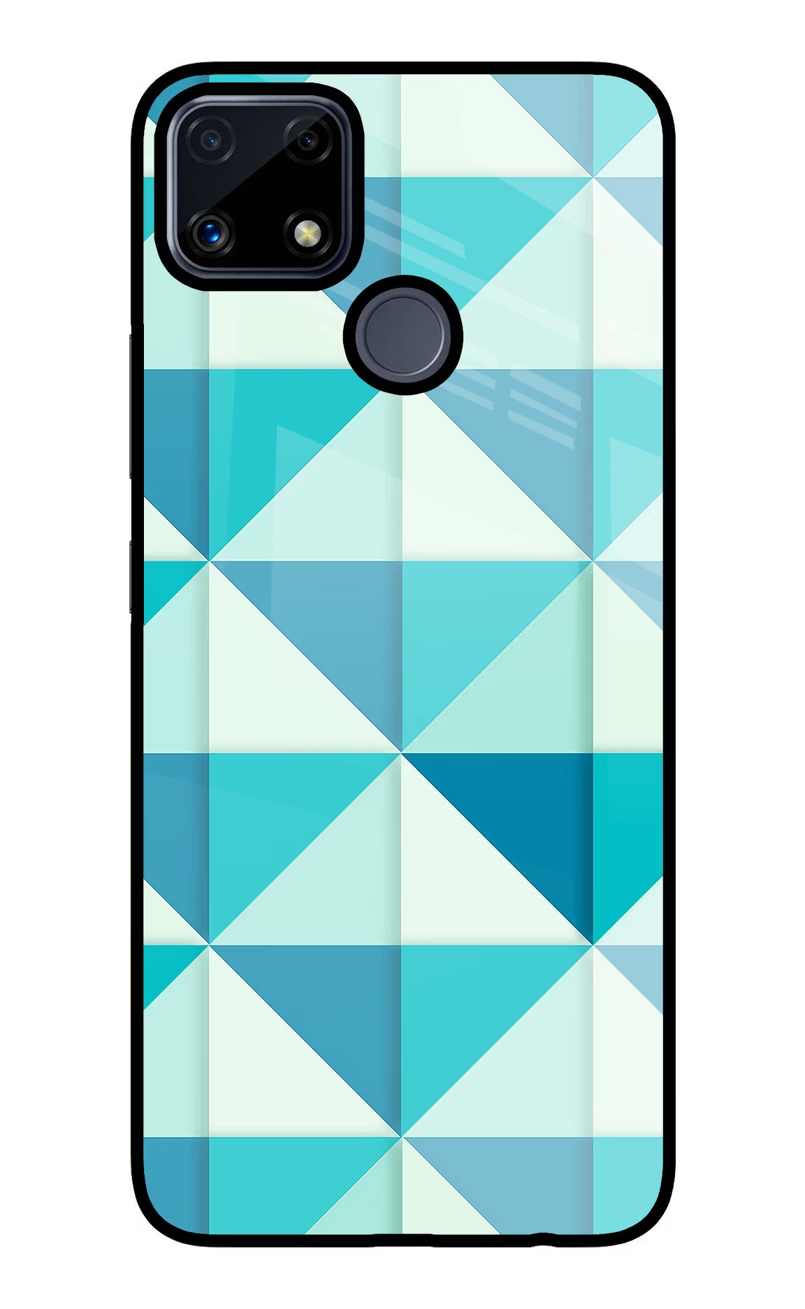 Abstract Realme C25/C25s Glass Case Back Cover by Casekaro
