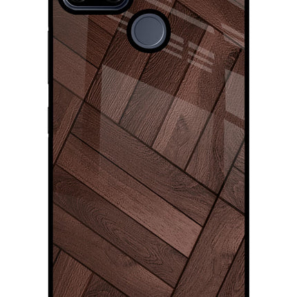 Wooden Texture Design Realme C25/C25s Glass Case