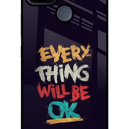 Everything Will Be Ok Realme C25/C25s Glass Case