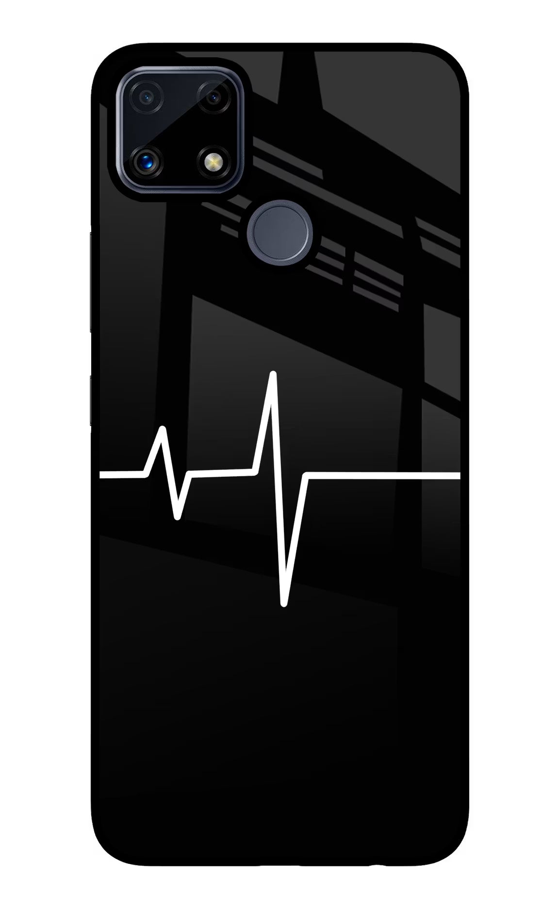 Heart Beats Realme C25/C25s Glass Case Back Cover by Casekaro