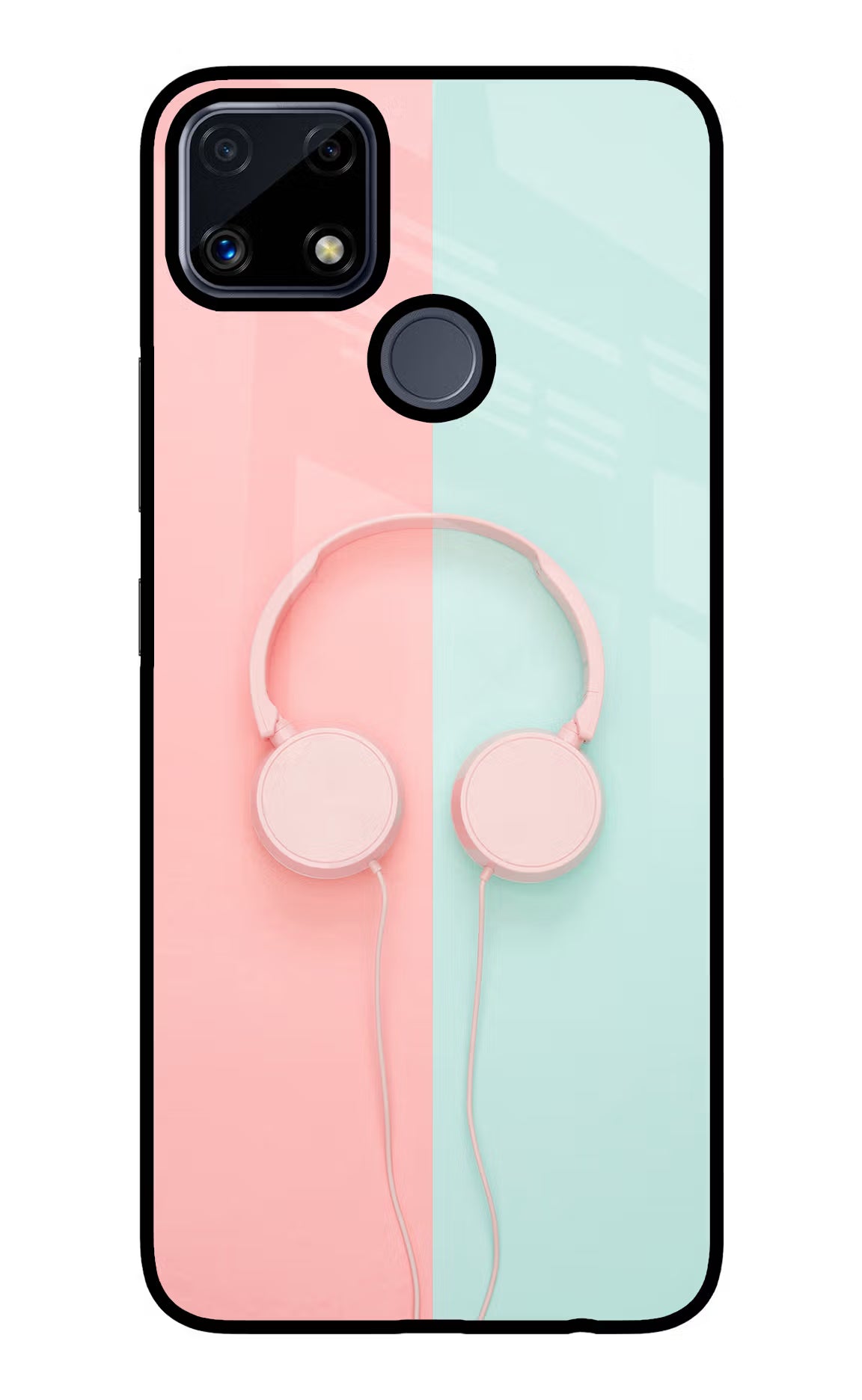 Music Lover Realme C25/C25s Glass Case Back Cover by Casekaro