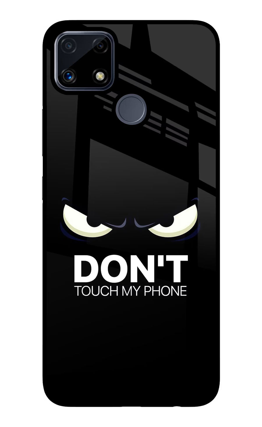 Don'T Touch My Phone Realme C25/C25s Back Cover, Glass case