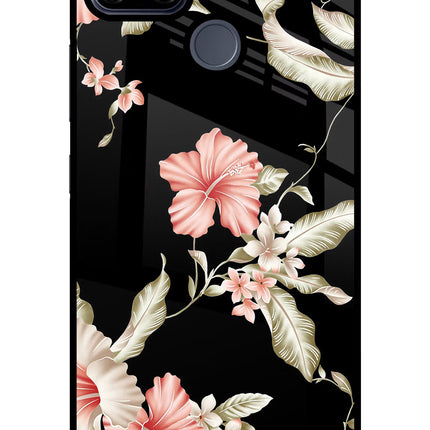 Flowers Realme C25/C25s Glass Case Back Cover by Casekaro