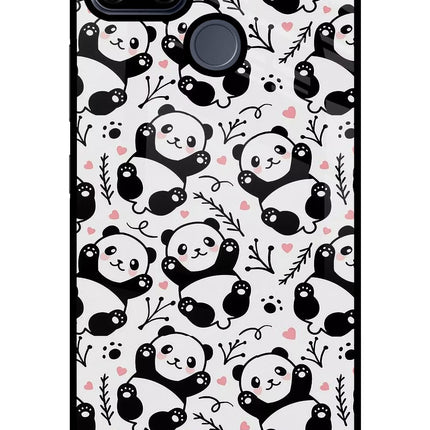 Cute Panda Realme C25/C25s Glass Case