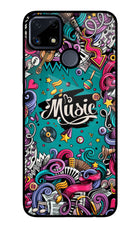 Music Graffiti Realme C25/C25s Glass Case