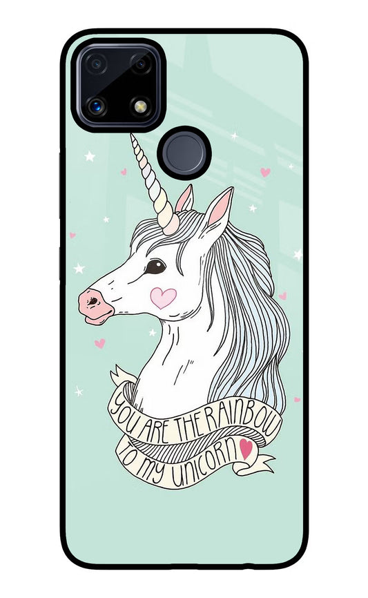 Unicorn Wallpaper Realme C25/C25s Glass Case