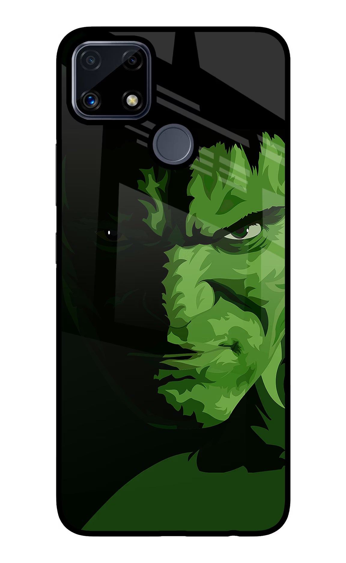 HULK Realme C25/C25s Glass Case Back Cover by Casekaro