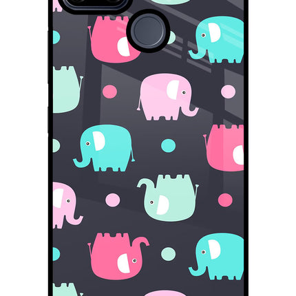 Elephants Realme C25/C25s Glass Case