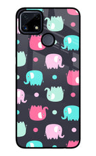 Elephants Realme C25/C25s Glass Case