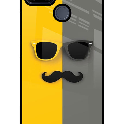 Sunglasses with Mustache Realme C25/C25s Glass Case
