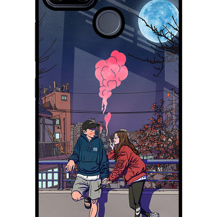 Chilling Couple Realme C25/C25s Glass Case