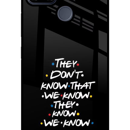 FRIENDS Dialogue Realme C25/C25s Glass Case