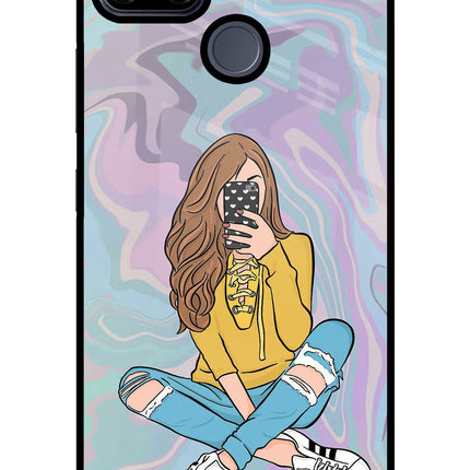 Selfie Girl Realme C25/C25s Glass Case