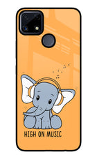 High On Music Realme C25/C25s Glass Case