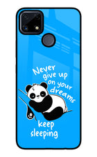 Keep Sleeping Realme C25/C25s Glass Case Back Cover by Casekaro