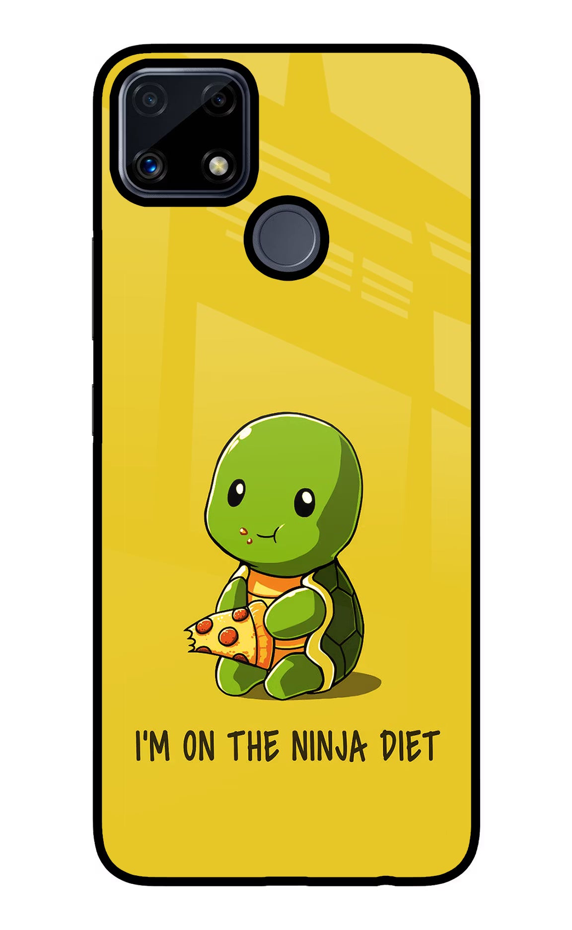 I'm on Ninja Diet Realme C25/C25s Glass Case Back Cover by Casekaro