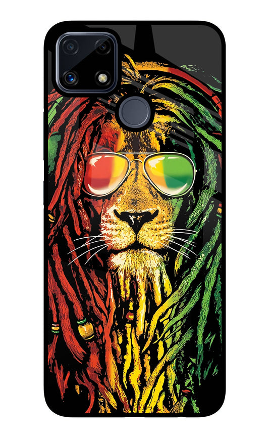 Rasta Lion Realme C25/C25s Glass Case