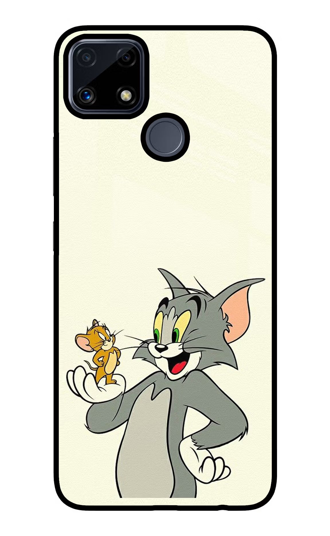 Tom & Jerry Realme C25/C25s Glass Case Back Cover by Casekaro