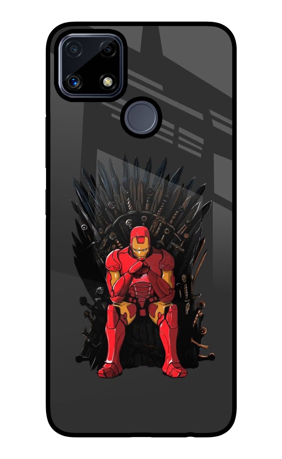 Ironman Throne Realme C25/C25s Glass Case Back Cover by Casekaro