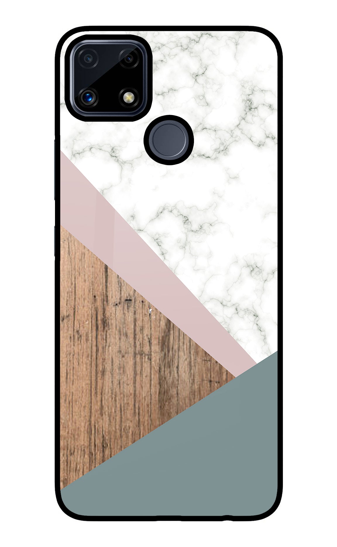 Marble wood Abstract Realme C25/C25s Back Cover