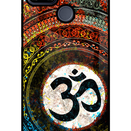 Om Cultural Realme C25/C25s Glass Case Back Cover by Casekaro