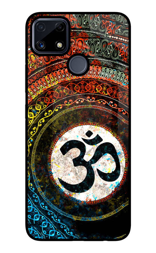 Om Cultural Realme C25/C25s Glass Case Back Cover by Casekaro