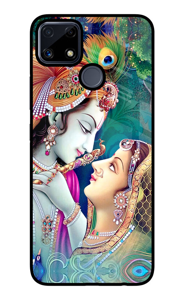 Lord Radha Krishna Realme C25/C25s Glass Case Back Cover by Casekaro