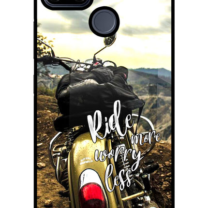 Ride More Worry Less Realme C25/C25s Glass Case