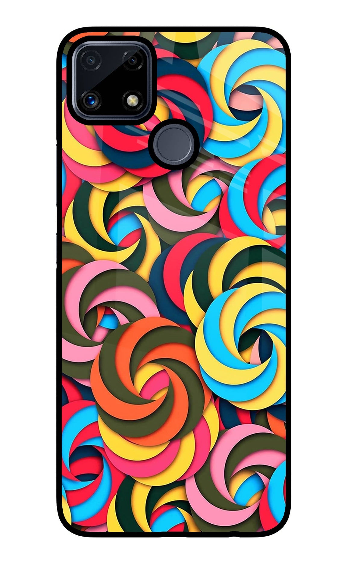 Spiral Pattern Realme C25/C25s Back Cover