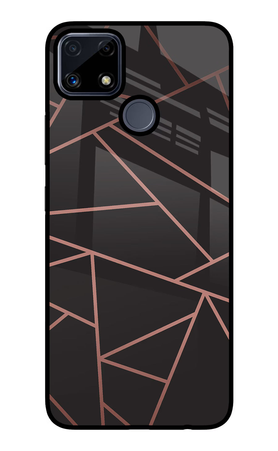 Geometric Pattern Realme C25/C25s Back Cover, Glass case
