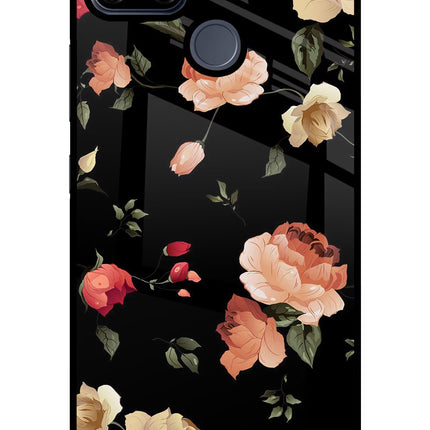 Flowers Realme C25/C25s Glass Case