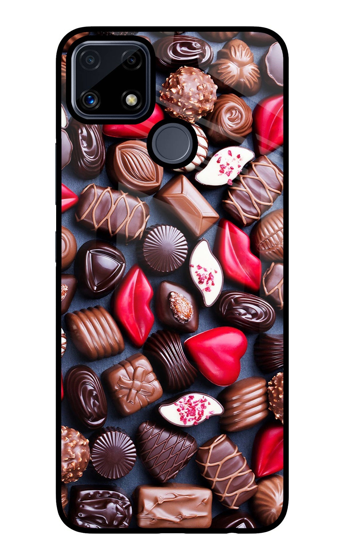 Chocolates Realme C25/C25s Glass Case